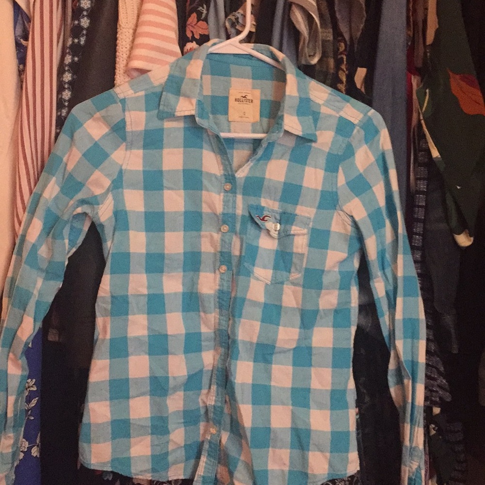 Hollister - Blue&White Flannel